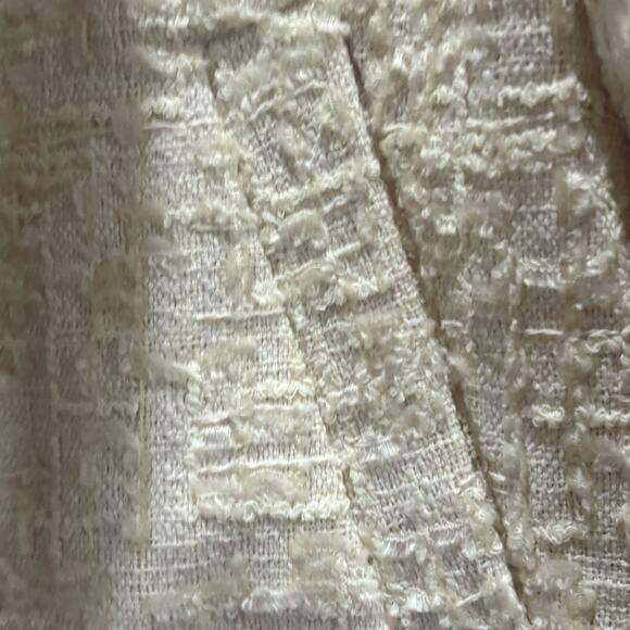 Zara Weave Bomber Jacket in Cream Size Small - Picture 10 of 11